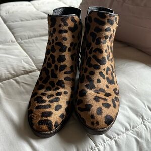 Leopard Print Ankle Boots
